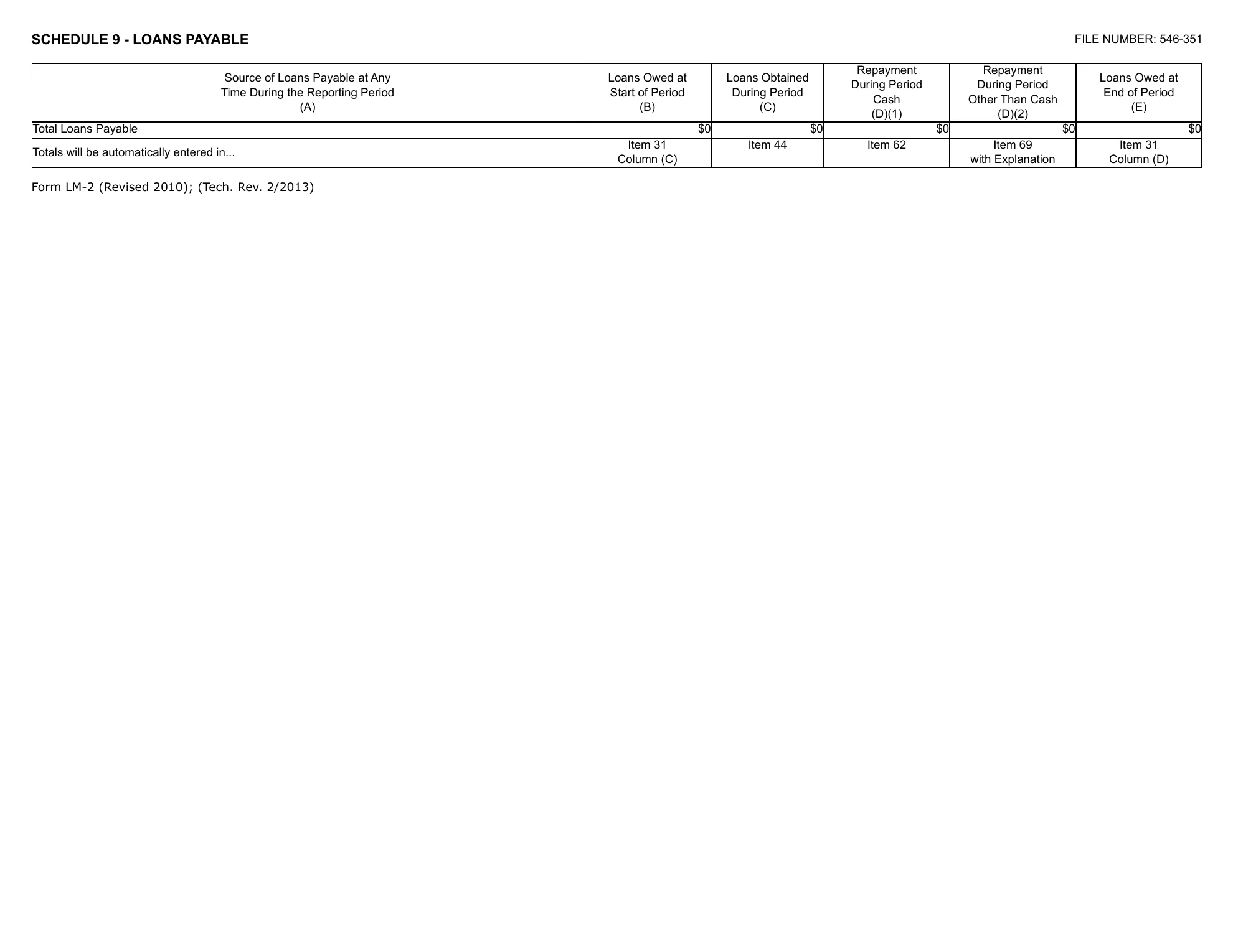 Teamsters Local 2750 2025 LM-2, page 13